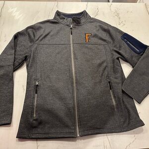 Cal State University of Fullerton Men’s Fleece Zip Up Jacket Size XL